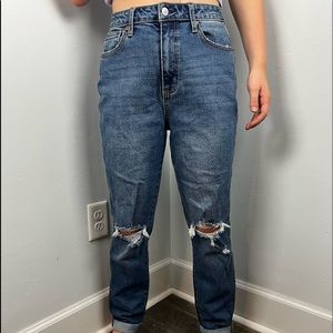 Arizona distressed mom jeans